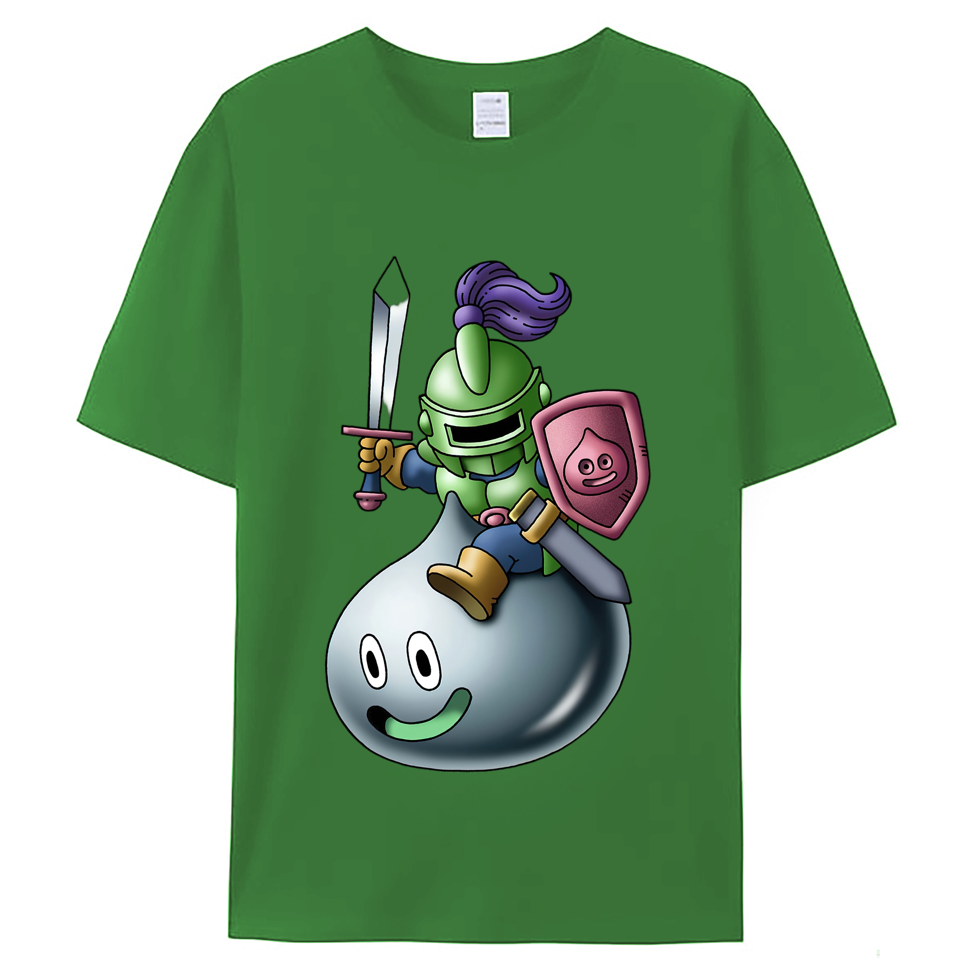 （画像用） ドラゴンクエスト Doragon Kuesuto Dragon Quest レディースカジュアルプリントTシャツ（綿100％）